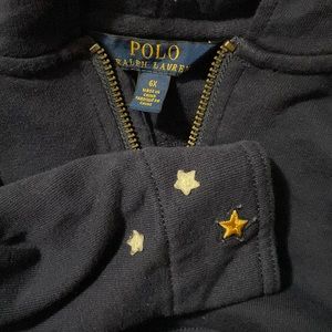 *Sold on OfferUp* Embroidered Ralph Lauren hoodie Girls size 6X